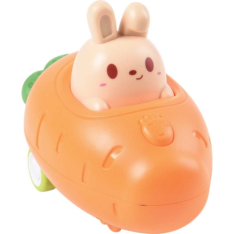 US Toy Company Press & Go Carrot Car
