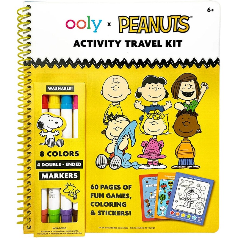 OOLY x Peanuts Activity Travel Kit & Double-Ended Markers