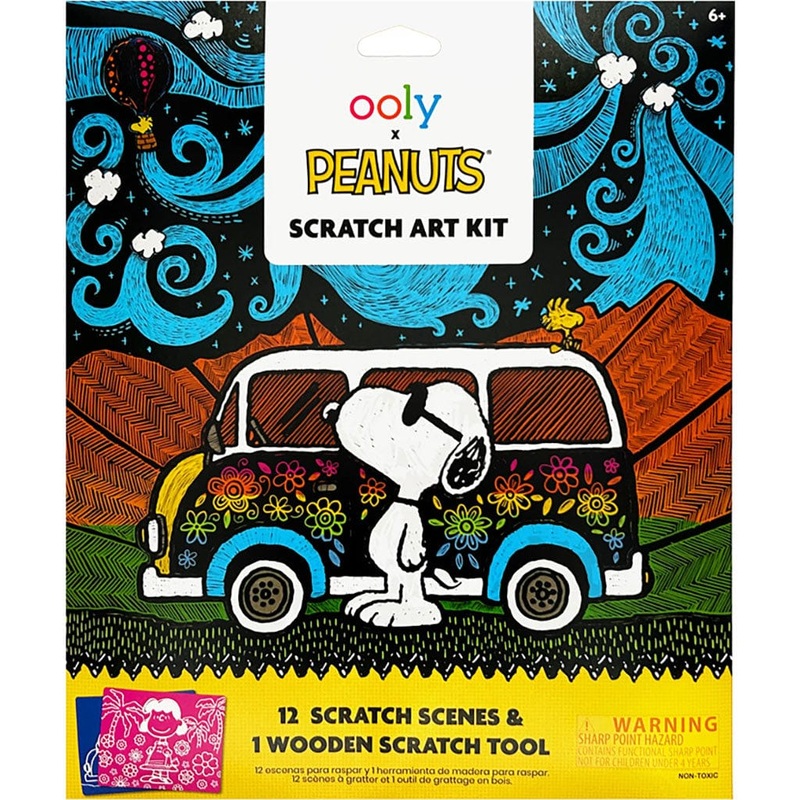 OOLY x Peanuts Scratch Art Kit